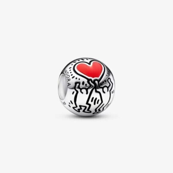 Pandora Keith Haringa x Pandora Love & Figures Charm - Picture 1 of 4